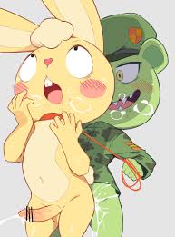 flippy and cuddles (happy tree friends) drawn by usamimi_(umisag85rabb99) |  Danbooru