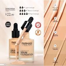 Farmasi Luminous Serum Foundation Foundation Swatches No Foundation Makeup Touch Foundation
