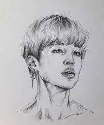 Jimin Btsjimin Btsjiminnie Parkjimin Btsparkjimin Jiminpark Bts Bangtansonyeondan Btsfanart Drawi Bts Drawings Drawings Girl Drawing Sketches