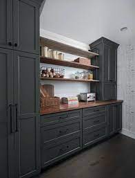 Stock pantry base cabinet in grey nordic. 75 Beautiful Gray Kitchen Pantry Pictures Ideas June 2021 Houzz