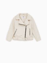 Faux Leather Biker Jacket Coats And Jackets Girl 5 14 Yrs Kids Zara United States 45 90 Usd Jacka