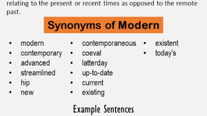 Full list of synonyms for modern is here. Another Word For Modern What Is Another Synonym Word For Modern English Grammar Here