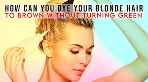 Laura martin is a licensed to cover a greenish tint you would want to use a copper tone or a warm brown. How Can You Dye Your Blonde Hair To Brown Without Turning Green Hair Trends