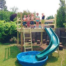 Possibly one of the most diy water park slide @diaryofapreppymom. 36 Outside Of The Box Backyard Play Sets