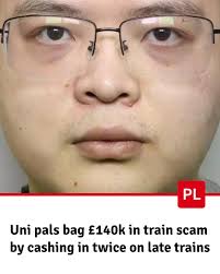 The pair exploited a slaw in the Delay Repay scheme to devastating effect  (national story)