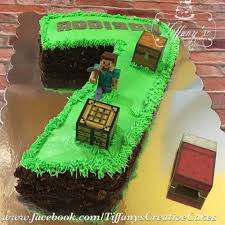 7th Birthday Cake For 7 Year Old Boy Images Number 7 Minecraft Cake With Chocolate Dirt Springboro Tiffanyscreativecakes Dayton Ediable Minecraft Birthday Cake Minecraft Cake 7th Birthday Cakes