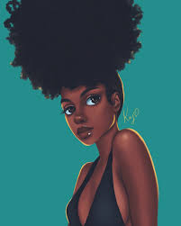 Black Art Black Female Cartoon Pin By Nyosha Brown On Gorgeous Women Black Girl Art Black Girl Cartoon Black Love Art