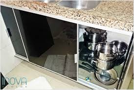 Armario Para Pia De Cozinha De Vidro De Pia Todo De Vidro Temperado E Com Portas De Correr De Vidro Pias De Cozinha Cozinha Armario Cozinha