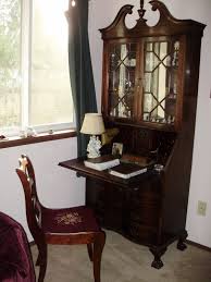 Front Room Library Secretary Desk W Drawers For Storage Furniture Interior Secretary Desks