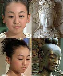 浅田真央さんと弥勒菩薩 笑える画像 おもしろ画像 面白い写真