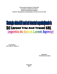 O agenție de turism este o oranizatie specializată în servicii de turism, o entitate legală care are dreptul să ofere, organizeze și să vândă servicii de turism sau pachete, că interemediar între furnizorii de servicii de turism (companii de transport, locații de cazare) și consumatorul final. Pdf Proiect Simona Elena Nichita Academia Edu