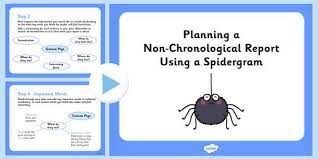 Planning A Non Chronological Report Using A Spidergram Powerpoint Non Chronological Reports How To Plan Non Fiction Writing