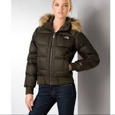 Olive Green North Face Down Filled Parka North Face Jacket Green North Face Jacket North Face Jacket Womens