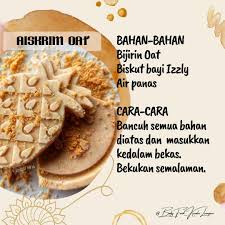 Mereka teringin untuk melihat anak yang baru belajar makan semakin berselera. Resepi Aiskrim Oat Babyfood Kuala Lumpur By The Boolats Facebook