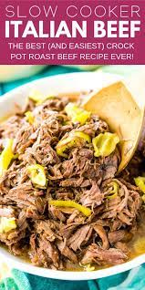 Beeffoodrecipes Slowcooker Literally Inspired Italian Chicago Recipe Flavor Cooker S Slow Cooker Italian Beef Italian Beef Recipes Roast Beef Recipes