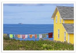 Jour De Lavage Retrospective Clothes Line Yellow Houses Pictures