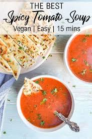 Easy Spicy Indian Tomato Soup In 2020 Indian Tomato Soup Tomato Soup Recipes Vegetarian Soup Recipes