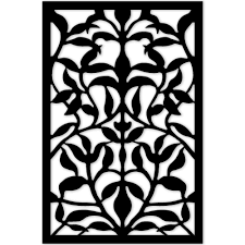 Acurio Latticeworks 1 4 In X 32 In X 4 Ft Black Olive Branch Vinyl Decorative Panel 3248pvcbk Olvbr Decorative Screen Panels Decorative Screens Vinyl Decor