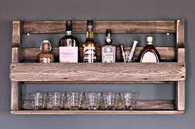 Welcome to the top 50! Whiskey Shelf Wine Shelf Wine Whiskey Glass Shelf Glasses Holder Bottles Shelf Wooden Brown Ready Assembled Wine Shelves Wood Bottles Classic Shelves