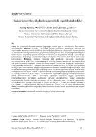 PDF) Erciyes üniversitesi akademik personelinde engellilik farkındalığı
