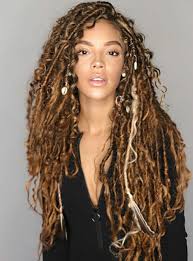 Black And Platinum Blonde Faux Locs Pin By Joy Bullock Shaw On Braid Life Faux Locs Hairstyles Locs Hairstyles Natural Hair Styles
