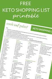 Sign Up To Get Your Free Printable Keto Shopping List Of Everything You Need To Stock Your Keto Kitchen Keto Shopping List Keto For Beginners Keto Grocery List