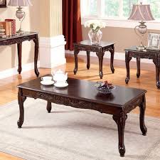 Just add a sofa and a couple of chairs and your living room is complete. Cheshire 3 Pc Set Cm4914 3pk Coffee Table 2 End Tables