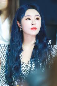 Moderato On Twitter Mamamoo Blue Hair Hair Styles