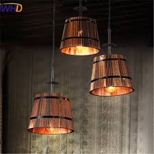 Iwhd Loft Retro Wood Pending Light Fixturs Vintage Industrial Hanglamp Creative Res Living Room Light Fixtures Indoor Lighting Fixtures Wooden Pendant Lighting