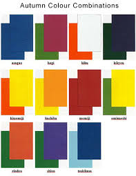 Japanese Colour Names Seasonal Combinations