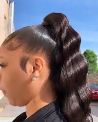 Manageable, wearable, and easy to style, the man ponytail is a hairstyle that's worth your time (and a little bit of effort). The Ponytail Queen On Instagram Let S Get Into This Soft Genie Ponytail W Crimps Theal Weave Ponytail Hairstyles Hair Ponytail Styles Human Hair Wigs
