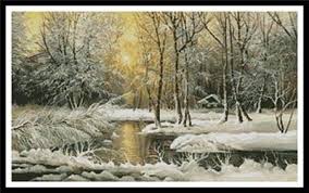 A color printer works best for this, so you can easily wall hangings, pillows, toys and placemats are just a few of the many projects you can make with free cross stitch patterns. Golden Winter Lake By Artecy Cross Stitch