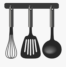 Clipart of black and white silhouetted kitchen utensils. 10 Best For Kitchen Tools Png Images Barnes Family