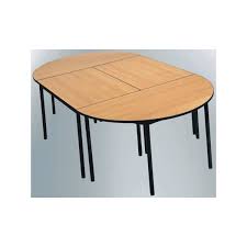 Ces facteurs déterminent la hauteur et le diamètre du poteau. Table De Reunion Nf 4 Pieds Flore Melamine Chant Polypropylene Demi Ronde 160 Cm