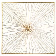 Round sunburst mirror set gold finish 3 piece. Gold Burst Metal Wall Decor Hobby Lobby 1474675