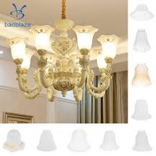 Light holder replacement white glass light shade ceiling table lamp shade. Replacement Ceiling Fan Vanity Chandelier Frosted And Clear Glass Shade 1 Lamp Covers Shades Aliexpress