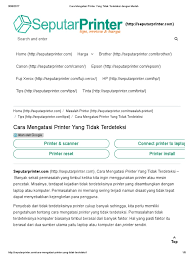 Pro spesifikasi dan harga samsung j5 2015 terupdate 2019 mengapa samsung galaxy j5 2017 tidak bisa instal aplikasi kenapa memori internal android penuh. Cara Mengatasi Printer Yang Tidak Terdeteksi Dengan Mudah