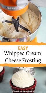 Easy Whipped Cream Cheese Frosting Recipe The Suburban Soapbox Recipe Cream Cheese Frosting Recipe Whipped Cream Cheese Whipped Cream Cheese Frosting