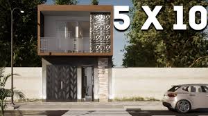 Fachadas de casas de dos pisos con 6 metros al frente de construccion por el sur se ubican los programas funcionales: Plano De Casa De 6 X 12 Metros Con Terraza House Plans 6 X 12 Meters With Balcony Youtube