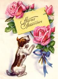 Carte d'anniversaire avec chien gratuite à imprimer. Carte Heureux Anniversaire Petit Chien Envoyer Une Vraie Carte Anniversaire Ancienne Des 0 99 Merci Facteur