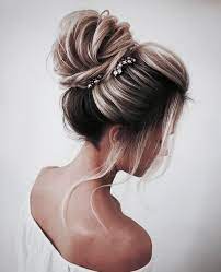 Shared By Khunsha Ali Find Images And Videos About Nature And It On We Heart It The App To Get Lost Chignon Haut Mariage Coiffure Mariage Chignon Mariee