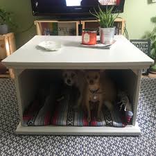 Converted This Coffee Table Into A Dog Bed Great For Pet Parents With Limited Space Get Out Whynotvint In 2020 Coffee Table Dog Bed Diy Dog Bed Coffee Table Pet Bed