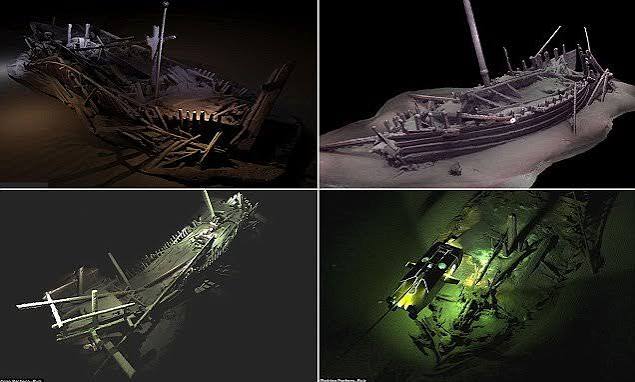 Experts find graveyard of 60 preserved ancient shipwrecks | Daily Mail  Online