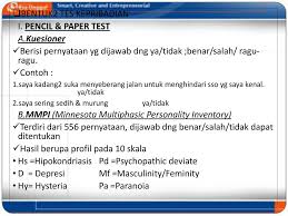 Software koreksi mmpi minnesota multiphasic personality soal tes mmpi 2 dan jawabannya, 18 04 2019 tes mmpi adalah sebuah alat tes inventori yang berisi banyak pertanyaan dengan option ya. Intelligensi Personality Tes Psikologi Novendawati Wahyu Sitasari Ppt Download
