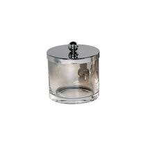 You can adorn your sideboard dresser kitchen shelf or bathroom shelf with this small storage jar. Glass Bathroom Jars Wayfair Co Uk