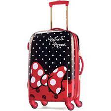 Minnie van drivers are friendly disney cast members who are trained to whisk you off to where you need to be—with a smile. American Tourister American Tourister Disney Minnie Mouse 21 Inch Hardside Spinner Carry On Luggage One Piece Walmart Com In 2021 Cute Luggage Disney Luggage Minnie Mouse Luggage