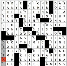 Rex Parker Does The Nyt Crossword Puzzle Classic Typewriter Brand Mon 1 28 19 Extra Job In Gig Economy Giving Away Unwanted Items Rather Than Trashing Them Obsessive To Fault