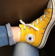 Black And Yellow Converse Shoes Converse Yellow And Aesthetic Image Converse Yellow Aesthetic Shoes