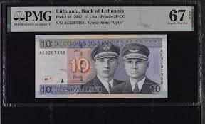 Lithuania 10 Litu 2007 P 68 Superb Gem UNC PMG 67 EPQ | eBay