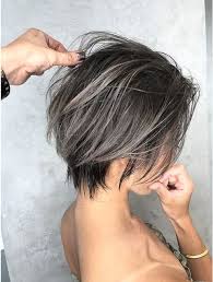 ハンサムショート バレイヤージュ l043716026 アポロ ヨコハマ apollo yokohama のヘアカタログ ホットペッパービューティー ハンサムショート 50 代 髪型 ボブ ショート バレイヤージュ
